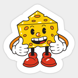 Smiley Cheese Sticker